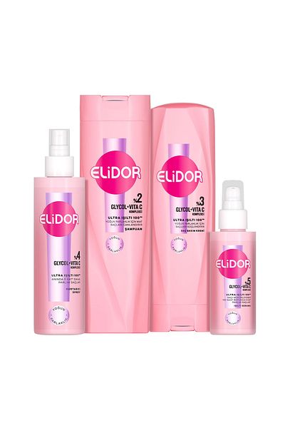 Elidor Ultra Shine Intense Shine Hair Care Set of 4