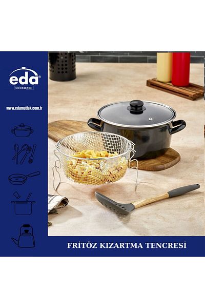 Eda Enameled Fryer Cooker