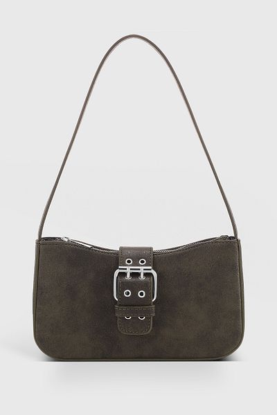 Housebags Women's Vintage Look Khaki Buckle Shoulder Bag 268