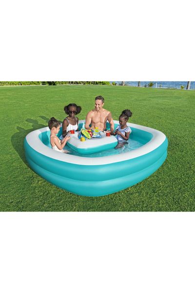 BESTWAY ® 7'2" x 7'2" x 19"/2.18m x 2.18m x 48cm Sippin' Summer Family Pool