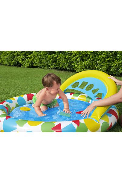 BESTWAY حوض سباحة للأطفال من Splash & Learn مقاس 120 × 117 × 46 سم 26-52378