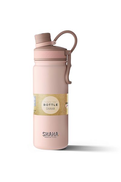 SHAHA VACCUM BOTTLE SPORT 680 ML PINK