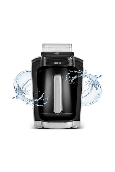 Karaca Cool Gray Memory Turkish Coffee Machine with Automatic Water Pick and Tank