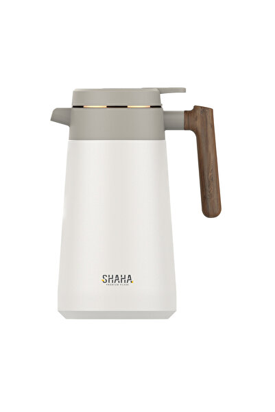 SHAHA قارورة ذكية مفرغة من الهواء سعة 1.7 لتر، باللون الأسود