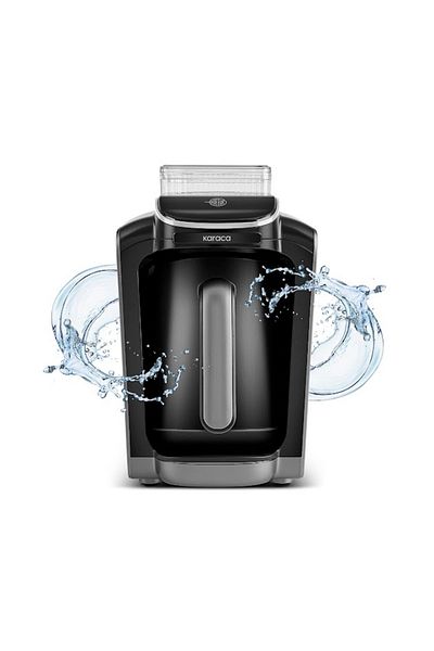 Karaca Galaxy Gray Turkish Coffee Machine with Automatic Water Intake Chamber