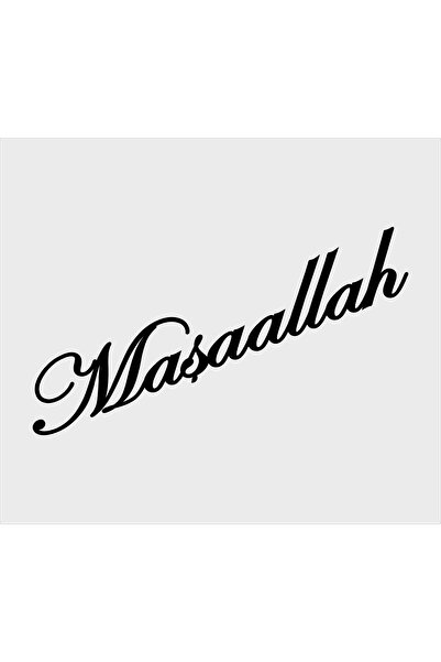 SEÇ Maşallah Yazı Sticker Oto Sticker(25X5CM)