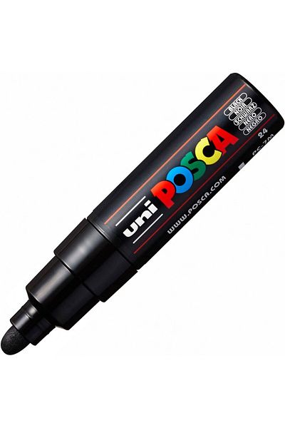 Uni Black Ball Posca 4.5-5.5mm Poster Marker - PC7M