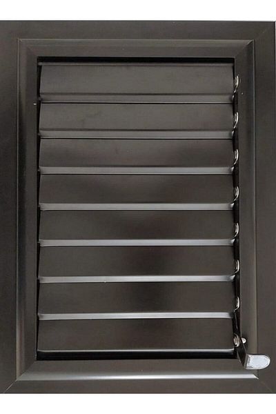 poati 30X30 cm Anthracite Bathroom Wc Shutter and Grille