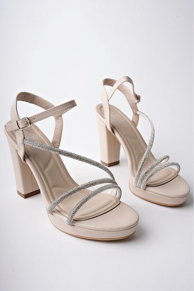 meyra'nın ayakkabıları Γυναικεία Skin Skin Platform 3 Πέτρινα Παπούτσια με τακούνι