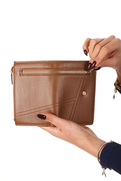 Newish Brown Stylish Fashion - Multifunctional Women's Wallet Holder and Card Holder