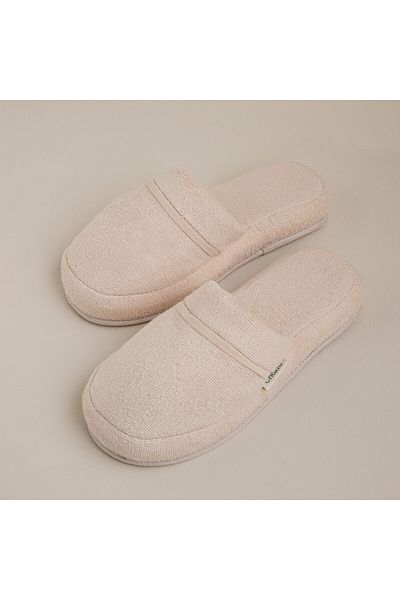 Chakra Solid Unisex Slippers Beige