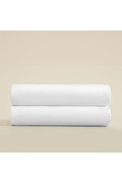 Chakra Single Size Bed Sheet 180x260 Cm White
