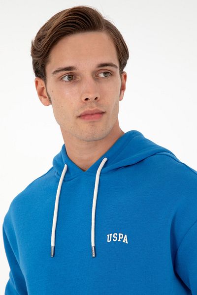 U.S. Polo Assn. Men's Hooded Cobalt Basic Sweatshirt 50295149-Vr077