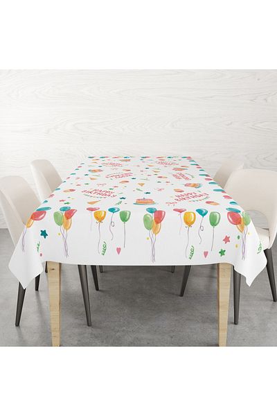 Filamente Birthday Themed Digital Printing Tablecloth