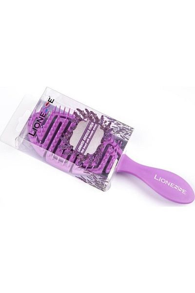 Lionesse Lavender Scented Hair Brush 378 - Flexible Structure, Easy to Comb