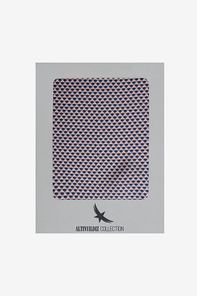 ALTINYILDIZ CLASSICS Ανδρικό μαντήλι μπεζ-ναυτικό μεταξωτό