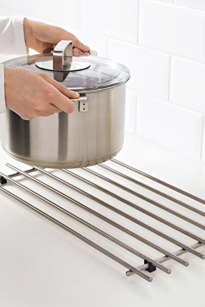 Binbirreyon Steel Trivet Stainless Bench Protective Stand 50X28Cm Ra218