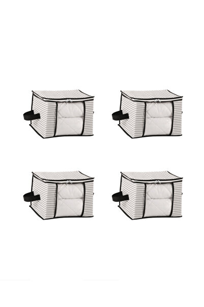 Formeya Medium Size Luxury Windowed Sweater-Pike-Blanket Scrap Closet Organizer Scrap 40 X 40 X 30 cm - 4 Pieces