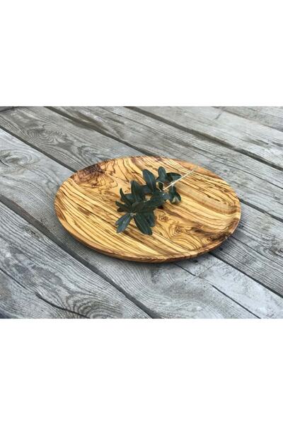 egedeneve طبق تقديم من خشب الزيتون 30 سم