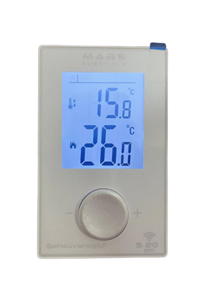 Mars S20 WİFİ-BEYAZ MOBİLE DİJİTAL ODA TERMOSTATI - YENİ ÜRÜN-