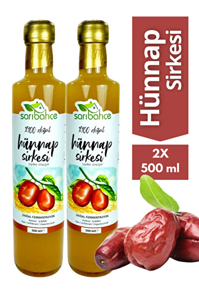 Sarıbahçe Hünnap Sirkesi 500 ml 2'li Paket - Organik Doğal Fermente
