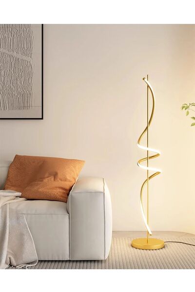 ABAJUR EVİM Peri Modern Tasarım Ledli Köşe Lambader