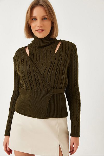 Bianco Lucci Women's Knitwear Double Set 20247577