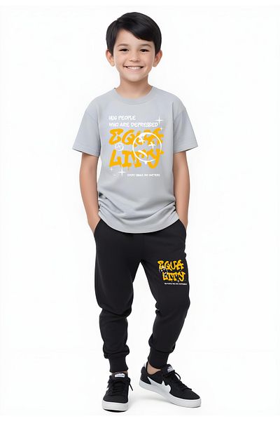 FYK KİDS Boys Seasonal Equa Printed Bottom-Top Suit