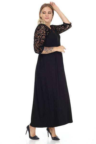 modayız Φόρεμα Lace Long Plus Size 9e-1272