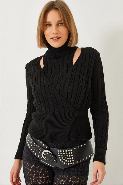 Bianco Lucci Women's Knitwear Double Set 20247577