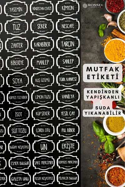 Rossel Premium Set of 9 Smoked Luxury Food Storage - 1400ml Label Gift