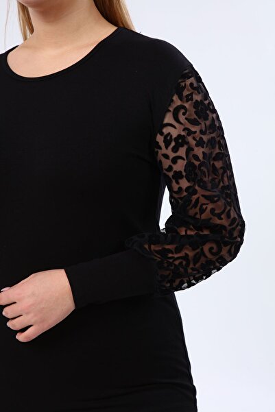 modayız Μπλούζα με μανίκια μεγάλου μεγέθους 26C-1980