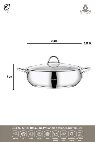 Amboss Harmoni 17 Parça Döküm Tencere & Paslanmaz Çelik Tencere Sahan Seti