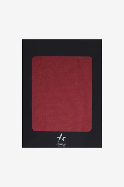 ALTINYILDIZ CLASSICS Batic de bumbac pentru bărbați, bordou, fără desen