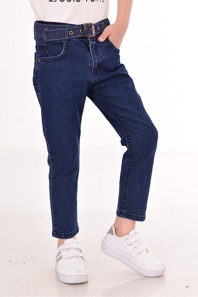 MORE KIDS Панталон Lycra Jeans с колан за момче