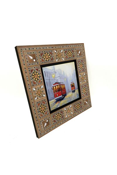 Sadrazam Masă MDF imprimată tramvai nostalgic 20x20 Krt-50