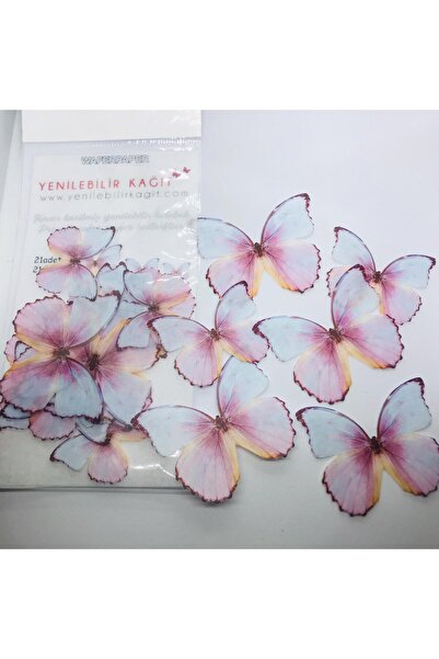 Yenilebilir Kağıt Wafer paper Hazır Kesilmiş Kelebekler
