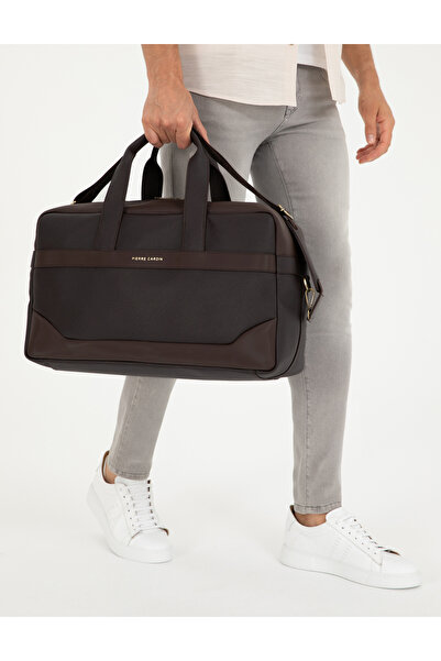 Pierre Cardin حقيبة سفر رياضية باللون البني للرجال 50296025-VR029