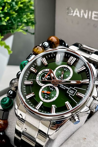 Daniel Klein Original All Functions Active Men's Steel Watch with Bracelet Gift