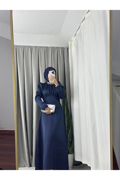 MOOLİSA Βραδινό φόρεμα Navy Blue Sare