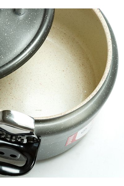 Badraig Granite Pressure Cooker | Arabic Pressure Cooker | Dark Grey, 11 Liter