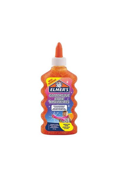 Elmers Glitter Glu Silver Washable 177ml