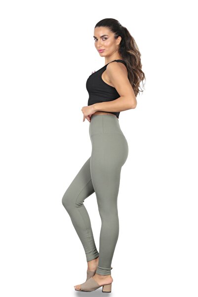 Miss couture Yazlık İnce Yüksek Bel Fitilli Tayt