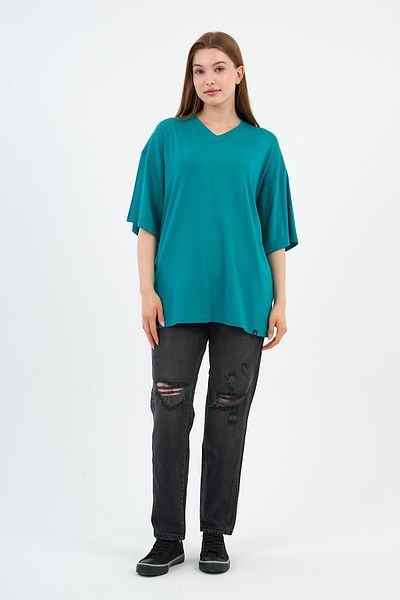 ALEXANDERGARDI Tricou supradimensionat cu decolteu în V (E24-742A-WN)