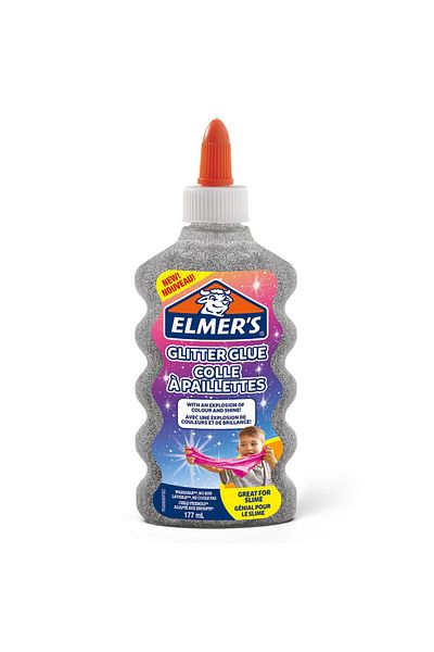 Elmers Glitter Glue Blue Washable 177ml
