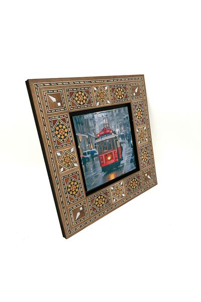 Sadrazam Masă MDF imprimată tramvai nostalgic 20x20 Krt-48