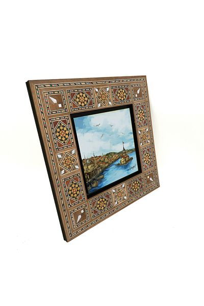 Sadrazam Maiden's Tower Printed Mdf Table 20X20 Krt-19