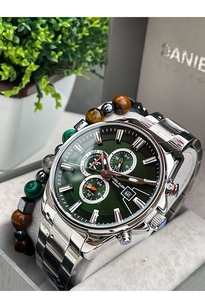 Daniel Klein Original All Functions Active Men's Steel Watch with Bracelet Gift