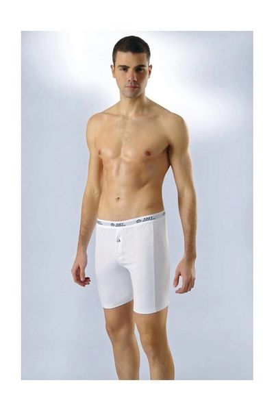 Anıt Μαύρο-Γκρι-Λευκό Lycra Long Boxer Σετ 3 τεμαχίων