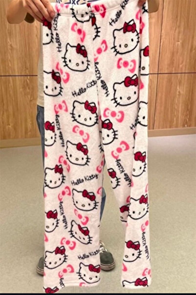 Karakedi Λευκή βελούδινη φόρμα Hello Kitty Collage